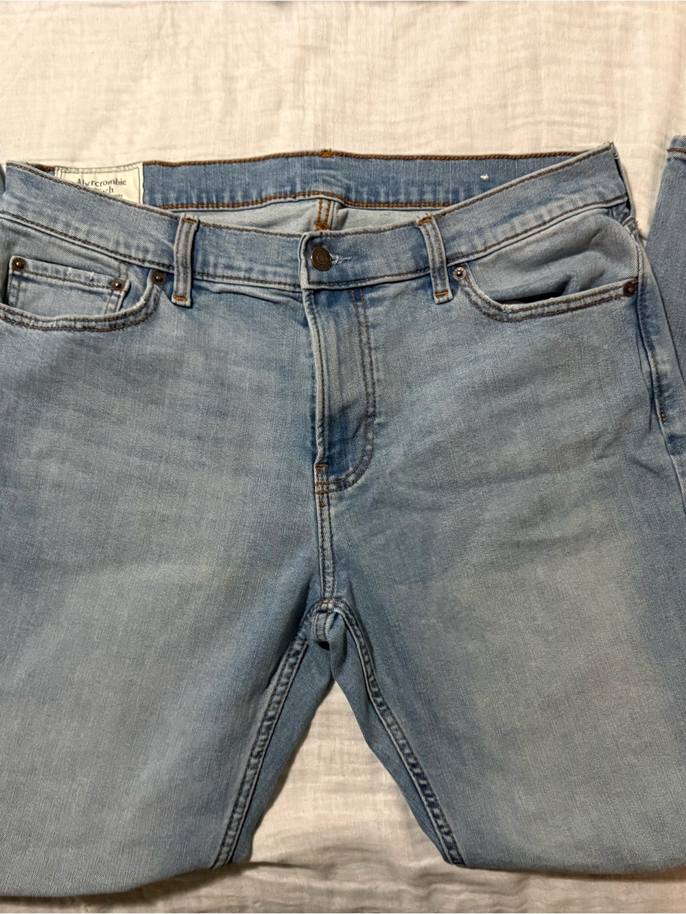 Abercrombie & Fitch Light Blue Slim straight Jeans